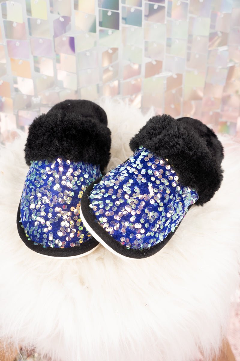 Warm Winter Slippers Women Soft Fluffy Fur Slippers with Shiny Sequins -  China Fluffy Slippers and Waterproof Slippers price | Made-in-China.com
